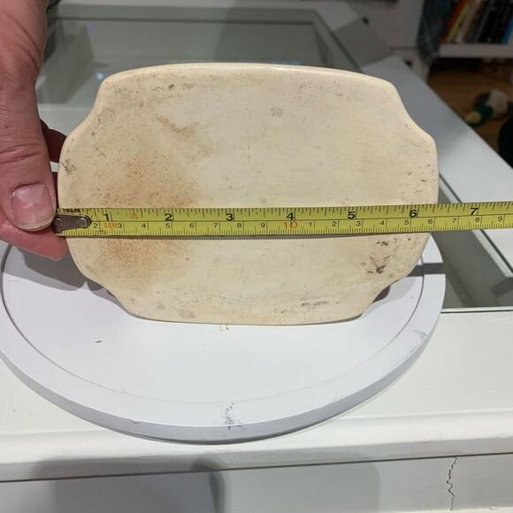 Purinton Slip Ware Handpaint Pottery Ivy Red Blossom Canister w/Lid VTG 1940s US - Picture 8 of 9